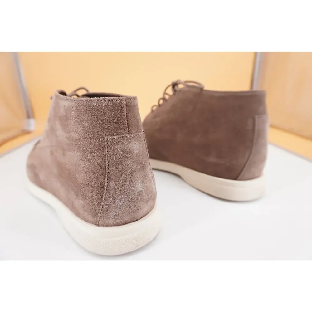 Canali Taupe Suede Chukka Hiking Boots Size 8 New Lace Up $595 New Ankle
